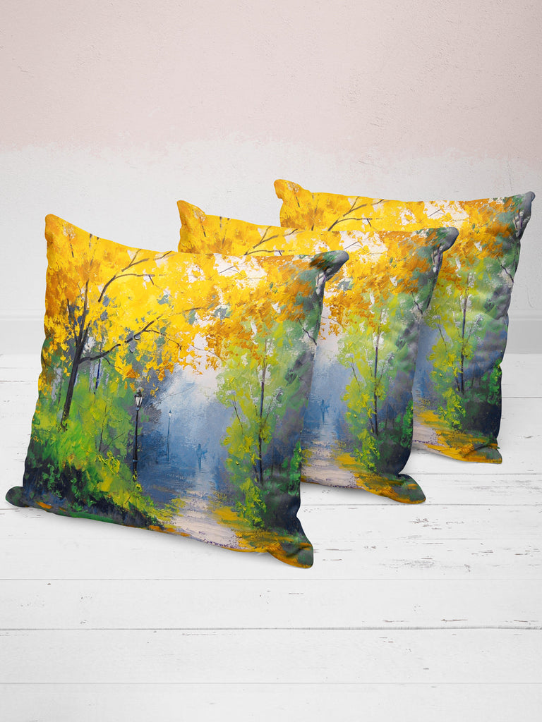 Designer Digital Printed Silky Smooth Cushion Covers <small> (abstract-multi)</small>